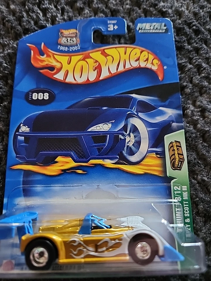 Neumáticos de goma Hot Wheels 2003 Super Treasure Hunt Riley & Scott MK III RAROS Foto 1 de 4