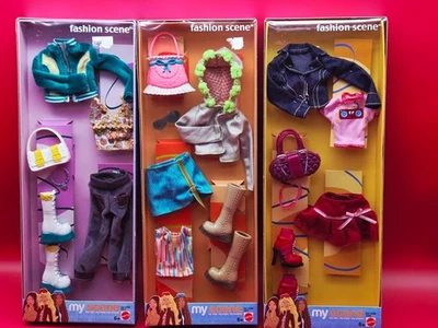 2004 Mattel Barbie My Scene Fashion Scene Fashion Packs Choose From 3 NRFB - Image 1 of 4