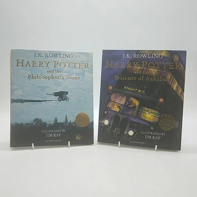 Harry Potter Illustrated Books - Philosopher's Stone + Prisoner of Azkaban - Image 1 of 4