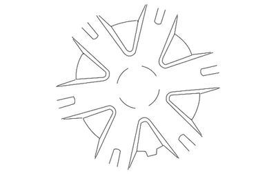 Оригинальный новый колпак колеса 6 спиц 15 дюймов 2007-2012 Nissan Sentra 40315ET000 - Изображение 1 из 2