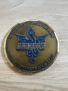 Delta Dragons Challenge Coin Commander’s And ISG’s Award - Picture 1 of 14