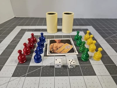 Parts Only Parcheesi Board Game Gold Seal 1964 Selright Edition Vintage - Image 1 of 4