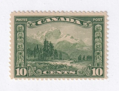 MATT'S STAMPS SCOTT CANADA #155 MONARCH OF THE ROCKIES 10-CENT ISSUE MH CV$22.50 - Image 1 of 3