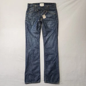 Jeans rectos vintage Y2k Taverniti SO para hombre 32x35 azul bigote denim raros - Imagen 1 de 13