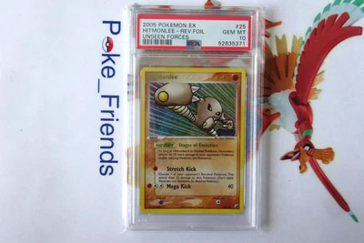 Pokemon Hitmonlee EX Unseen Forces Reverse Holo Foil Stamped PSA 10 - Image 1 of 2