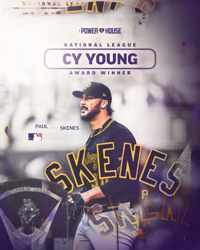 Paul Skenes Pittsburgh Pirates 8x10 photo 2025 CY Young Winner NL - Image 1 of 1