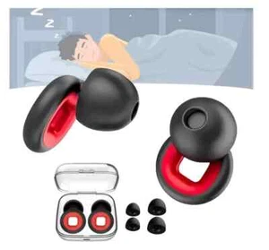 Artevive Ear Plugs,Reusable Silicone Earplugs for Noise Reduction Sellp & Moto - Picture 1 of 14