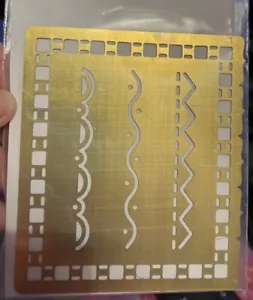 Stampin Up Classy Brass -- Embossing Template. Open Package Never Used - Picture 1 of 2