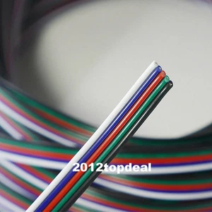 NEW 1M -100M Extension Cable Line for 5050 RGBW RGBWW LED Strip 5pin Cord Wire - Picture 1 of 4