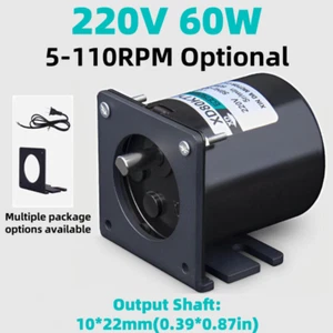 220V 60W 5-110RPM High Torque Reversible Synchronous Gear Motor Low Speed 80KTYZ - Picture 1 of 14