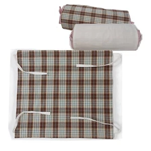 Pillow Overlay wt Strap Suit for Nk pillow & others 15X17 in Cotton DB Sided Kor - Picture 1 of 5