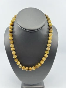 Jay King Mine Finds Golden Tiger's Eye Sterling Silver Necklace 18" - Picture 1 of 10