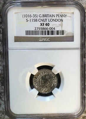 Cnut - English Silver Penny - NGC xf 40 - Image 1 of 4