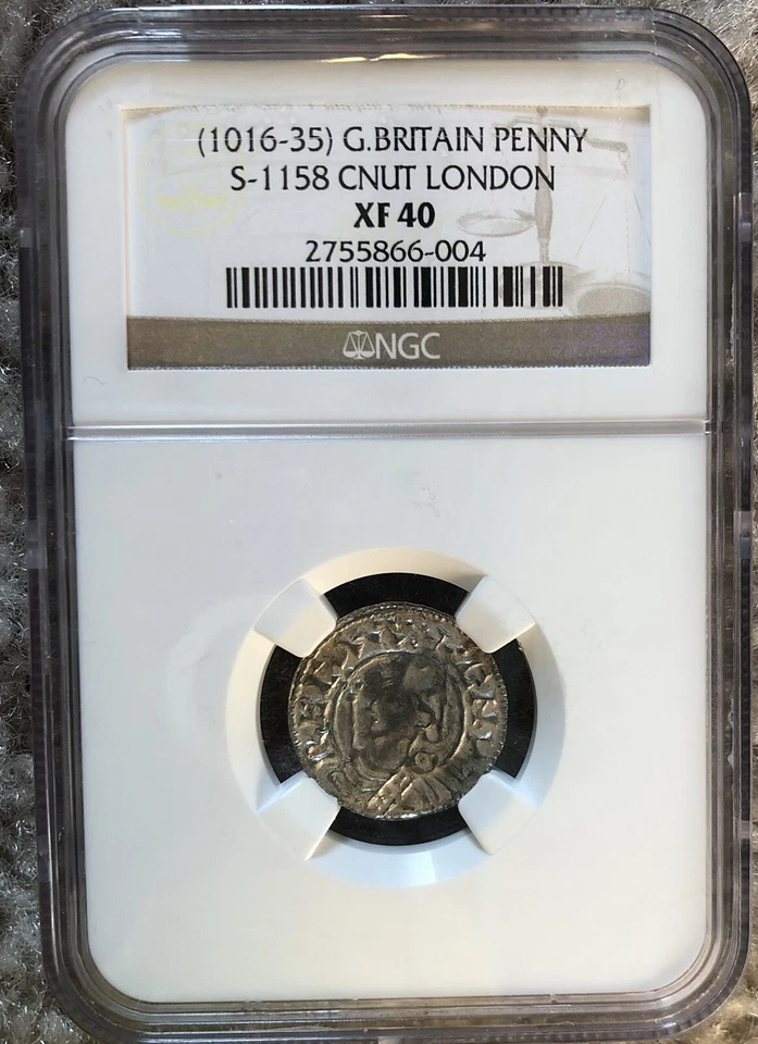 Cnut - English Silver Penny - NGC xf 40 - Image 1 of 4