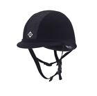 CHARLES OWEN YOUNG RIDERS HAT BLACK WITH SPARKLY CENTRE SIZE 59 / 7 1/4 (02)