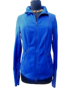 $124 ZELLA NORDSTROM logo blu cappotto a rete tempo libero atletica yoga sport giacca L - Foto 1 di 6