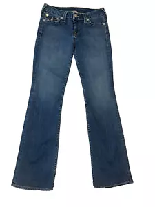 True Religion Women's Jeans Becky 30 Bootcut Low Rise Flap Pockets Made in USA - Picture 1 of 15