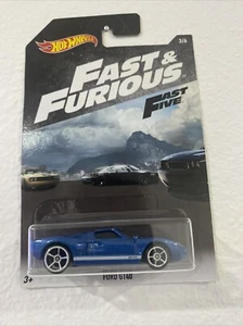 2018 Hot Wheels Fast & Furious Ford GT40 Walmart Exclusive 3/6 Blue Fast Five - Picture 1 of 6