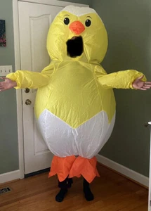 Inflatable Chick Costume Spritz™ Adult Unisex Halloween, Easter Outfit - Picture 1 of 11