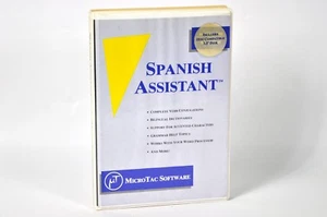 De colección 1990 MicroTac Software SPANISH ASSISTANT 3.5" Disquete IBM   - Imagen 1 de 4