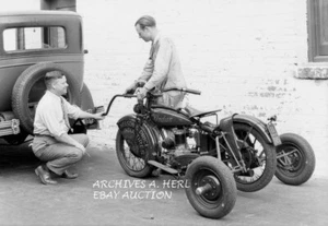 Indian motorcycle 1929 tire demonstration photograph Photo - Picture 1 of 1