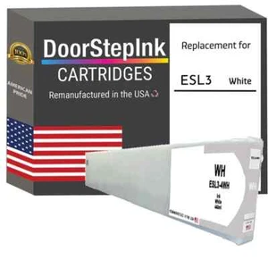 DoorStepInk Compatible Ink Cartridges For Roland ESL3-4 White 400ML-USA - Picture 1 of 5