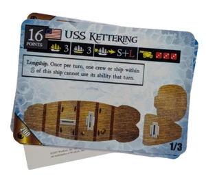 Wizkids Pirates CSG Frozen North USS KETTERING 200 LE Tournament Promo UNPUNCHED - Picture 1 of 3