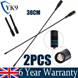 2 PIEZAS NA-771 SMA-Antena Mujer Doble Banda 10W para Baofeng UV5R UV-5RA Reino Unido - Imagen 1 de 15