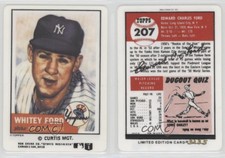 1995 R&N China Topps Sports Nostalgia Porcelain Reprints Whitey Ford #207 HOF