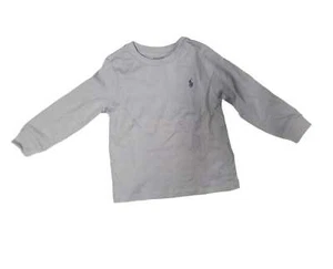 Polo Ralph Lauren BASIC GREY Baby Boys Jersey Long Sleeve T-shirt, US 3 Months - Picture 1 of 1