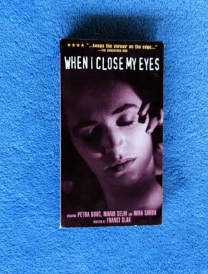 WHEN I CLOSE MY EYES VHS Tape 1993 Slovenian Thriller Franci Slak English Subs - Image 1 of 3