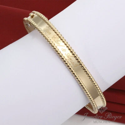 Van Cleef & Arpels Armreif Perlee Signature Gelbgold 750 Gr XS VCARP3K600 Gold - Bild 1 von 4