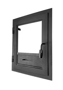 Puerta de acero a medida con revisión a medida puerta de horno estufa de leña estufa bk_004 - Imagen 1 de 8
