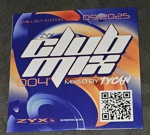 ZYX CLUB MIX 004-Mixed by TYCAN CHILLED EDITION( Promo CD) 09/2025**neu** - Bild 1 von 2