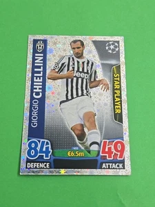 CARD TOPPS CHAMPIONS 2015/16 JUVENTUS N°455 CHIELLINI CARTA 2016 ENG ⚽️ - Picture 1 of 2