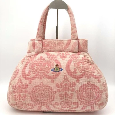 Rare Vivienne Westwood handbag in pink terry orb. Discontinued. - Image 1 of 4