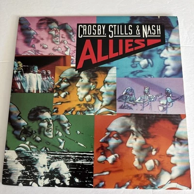 Crosby Stills & Nash-Allies Vinyl LP Atlantic Classic Rock mix of live & Studio - Image 1 of 4