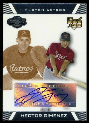 Hector Gimenez 2007 Topps Co-Signers Gold 147/200 Autograph Astros - Image 1 of 2