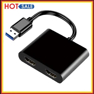 USB-C-Dockingstation, 4K-HD-Dockingstation, Dual-Screen, 2 Anschlüsse für Mobilt - Bild 1 von 12