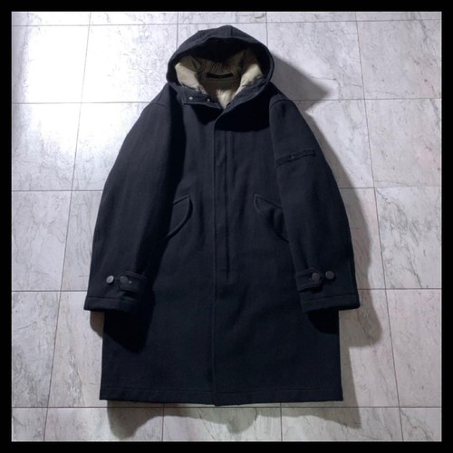 Cappotto lana con cappuccio Stone Island 00S archivio