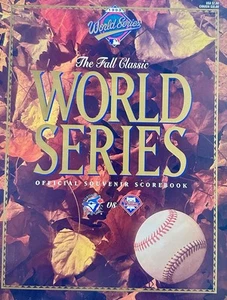 1993 World Series Souvenir Scorebook - Unscored, Joe Carter Very Good Condition - Picture 1 of 1