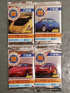 (4) 1993 Panini Dream Cars 100 2nd Edition Trading Card Packs NEW SEALED NOS - Picture 1 of 5