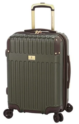 London Fog Brentwood Ill 20" Expandable Hardside  Spinner Carry-On Luggage Olive - Image 1 of 4