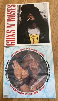 2 RARE Guns N' Roses I Wanna Watch you Bleed LP 1989 B&W Records + picture disc Foto 1 de 4