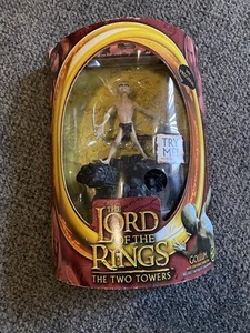 LORD OF THE RINGS The Two Towers Gollum with Electronic Sound Base - Picture 1 of 9