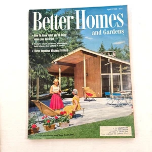 Better Homes and Gardens Magazine April 1958 Mid Century Modern Decor Issue - Bild 1 von 5