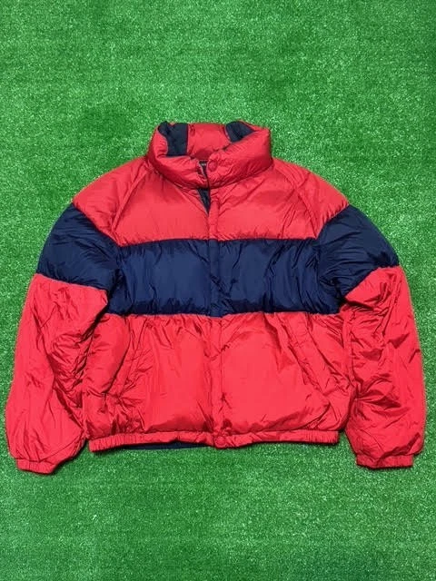 Chaqueta Nautica Color Block Años 90 De Colección Para Hombre Grande Azul Rojo Abrigo Abombado Cremallera Foto 1 de 3