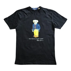 Polo Ralph Lauren Men's Polo Bear Blazer Cotton Jersey T-Shirt Black - Picture 1 of 15