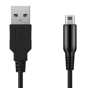 Cable de Alimentacion Carga y Datos USB 1,2m Negro Compatible Ninten DSi 2DS 3DS - Imagen 1 de 6