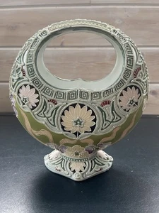 antique nippon moriage vase Porcelain- Basket Form- Floral- Stunning - Picture 1 of 8